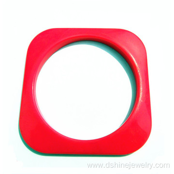 Square Plastic Acrylic Bangle Wholesale Plastic Jewelry